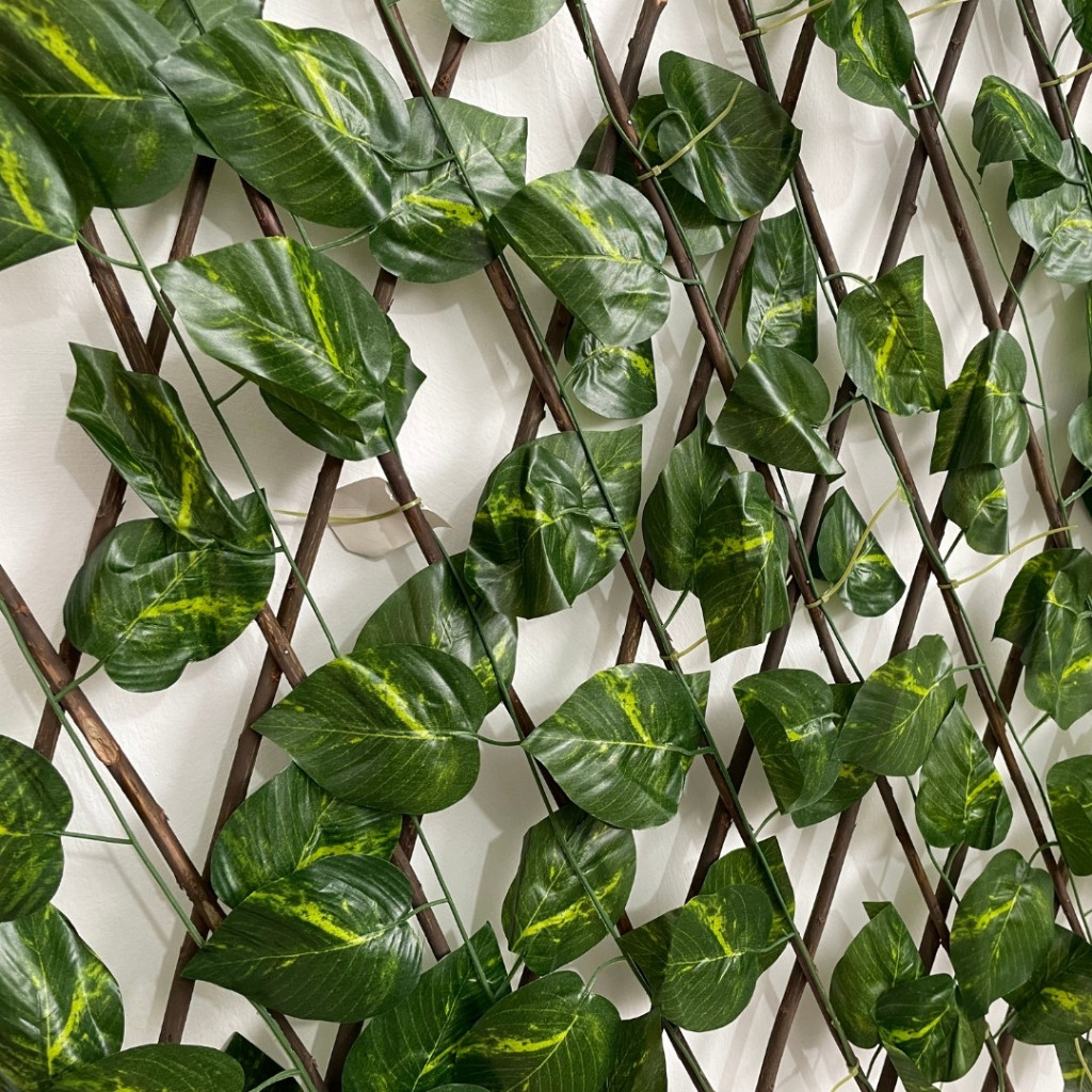 Treliça Sanfonada Painel Madeira Expansível Cerca Hera Gradil De Plastico Com 2m