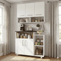 Cozinha Completa Compacta Armário Aéreo 3 Portas Fruteira