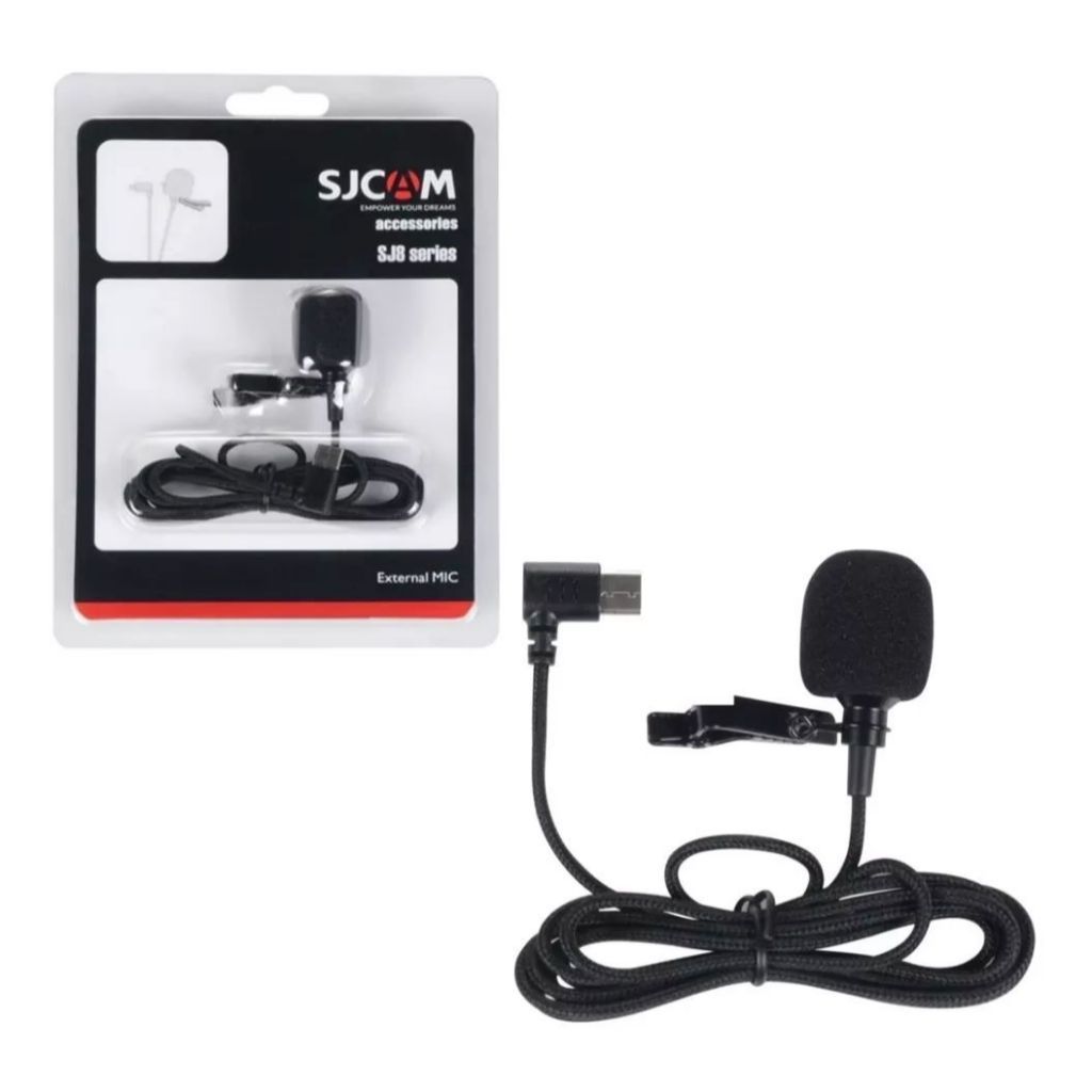 Microfone Lapela Externo Original Sjcam Sj8/sj9/sj10/ Usb-c WE HOPE