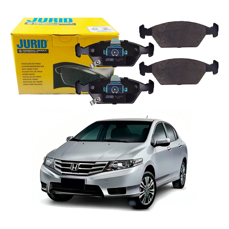 Jogo Pastilha Freio Dianteira Honda City 1.5 2009 A 2014
