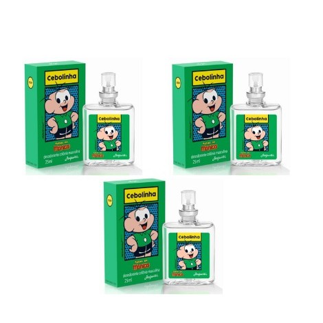 Kit Cebolinha Desodorante Colônia Jequiti, 3 x 25 ml em Oferta na Shopee