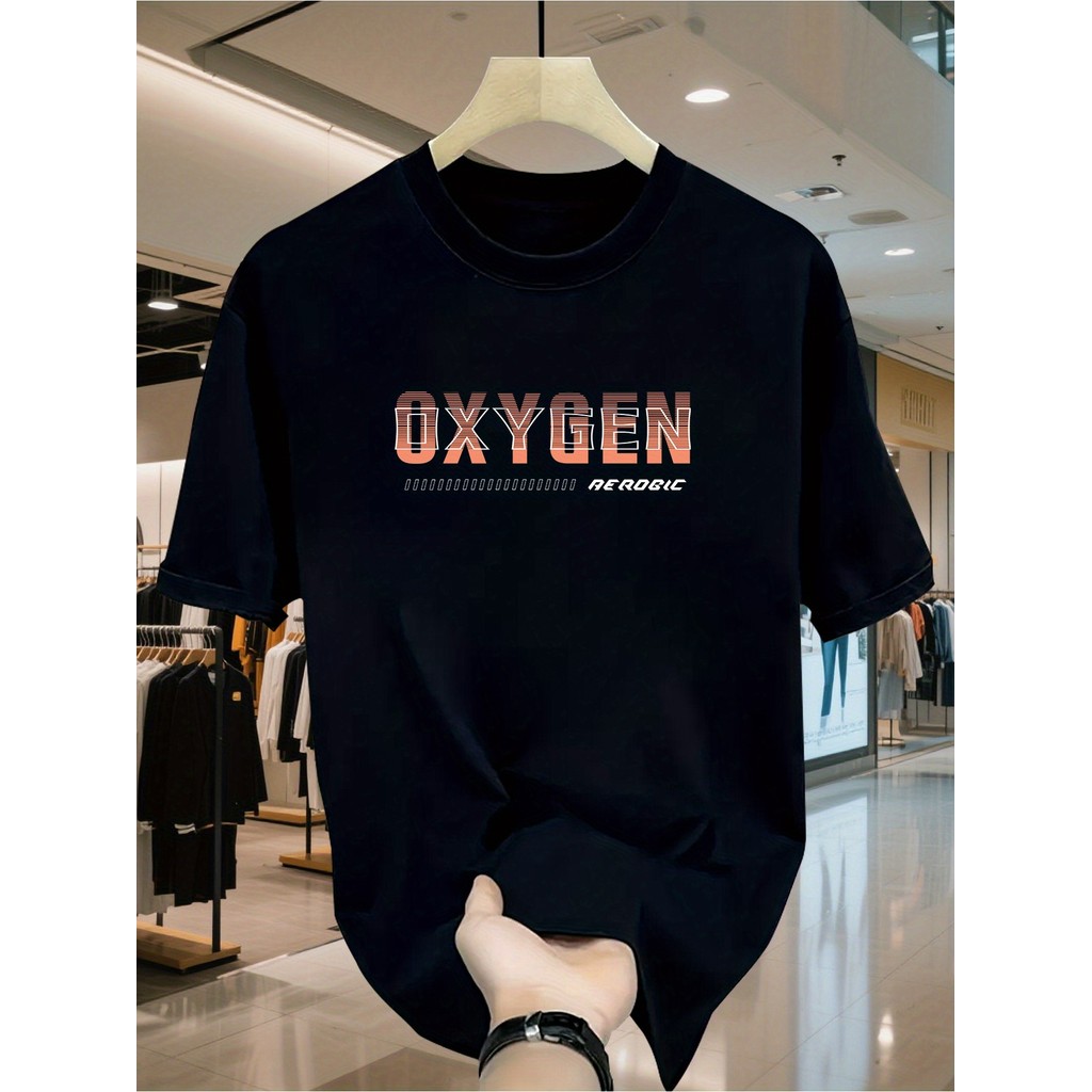 Camiseta Masculina Elemento Oxigênio Química Esportiva Confortável Moderna Estilosa Casual