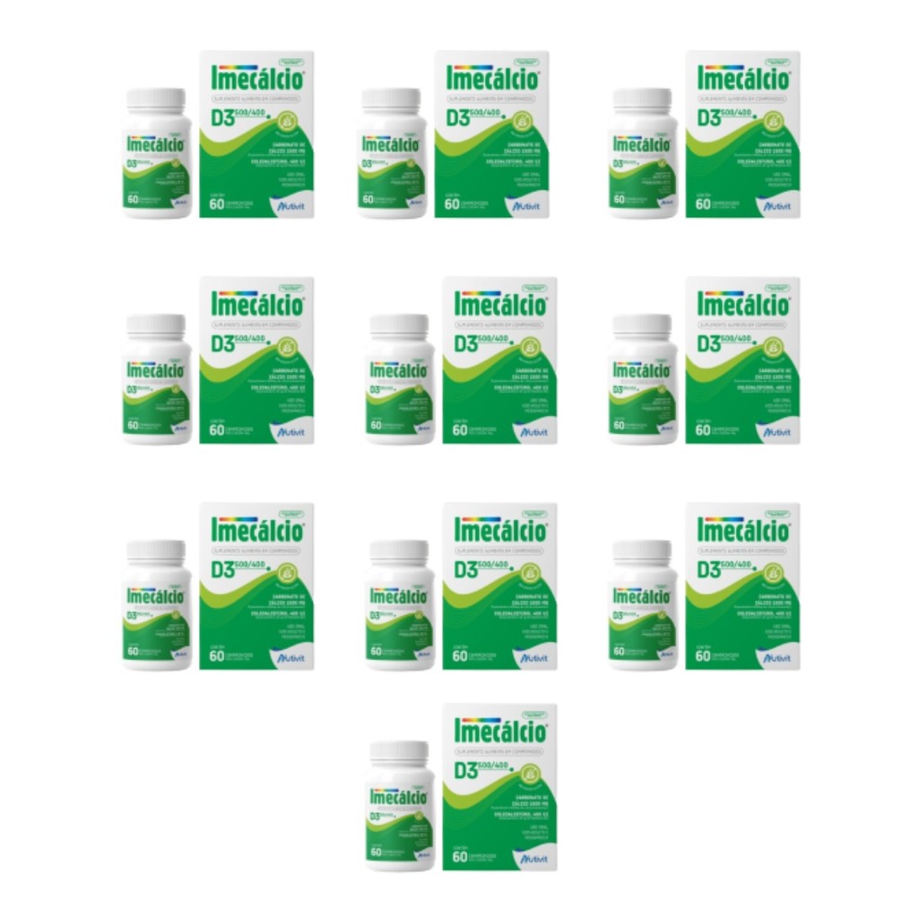 Kit C/10 Imecalcio 500/400 D3 c/60 cpr - Nutivit