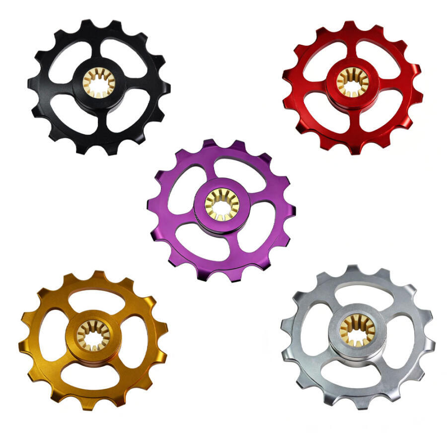 Litepro Bicicleta Desviador Traseiro Rodas Guia Liga De Alumínio Leve Cerâmica Dentes 14T Para Brompton C/T/P Linha