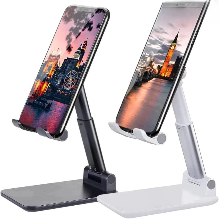 Suporte de Mesa Ajustável para Celular e Tablet Dobrável Universal para iPhone iPad e Xiaomi AIRER