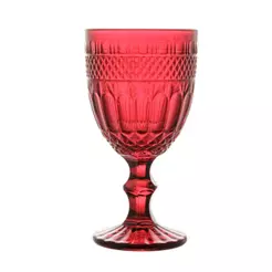 Taça de Água Brand 320ml Vidro Vermelho Wolff para Água Sucos Bebidas Mesa Posta Jantar Receber Amigos Elegância em Casa