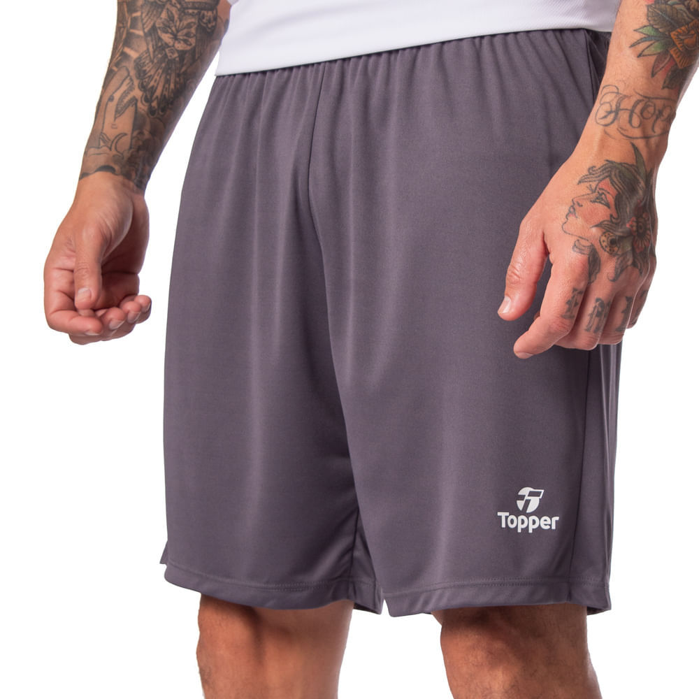 Calção Masculino Topper Classic New Cinza Escuro