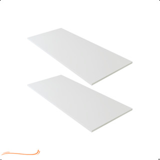 Kit 2 Prateleira Branca 80X40 Tampo Tabua Mdf  Organizadora Decoração Cozinha Quarto Banheiro Sala em Oferta na Shopee