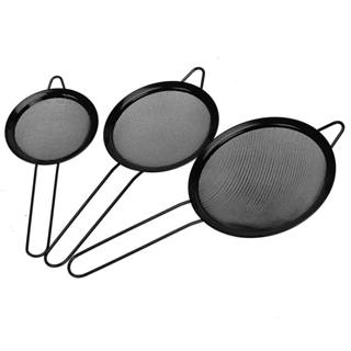 Kit Conjunto Jogo Peneiras de Inox Preto Fosco Resistentes em Oferta na Shopee