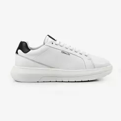 Tênis Casual Energy Ferracini Branco Com Solado de EVA Cadarço de Elástico de Couro 8285-695C