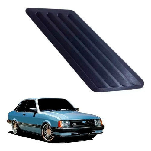 Grade Da Coluna Lado Esquerdo Fixa Para Chevette Preto Fosco