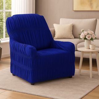 CAPA PARA SOFÁ/POLTRONA DO PAPAI DE 1 LUGAR ELASTICADA EM MALHA/HELANCA 100% POLIÉSTER em Oferta na Shopee