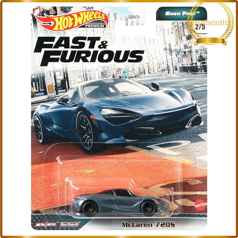 Hot Wheels Premium Fast & Furious Euro Fast 5-Pack 1:64 Die-Cast Mini Cars Box Set