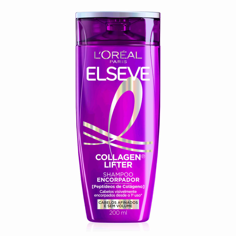 Shampoo Encorpador Elseve Colágeno Lifter 200ml em Oferta na Shopee