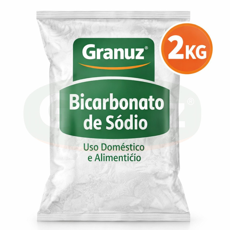Bicarbonato de Sódio Granuz 100% PURO 2Kg Alimentício e Limpeza Revendedor Autorizado [Envio HOJE] em Oferta na Shopee