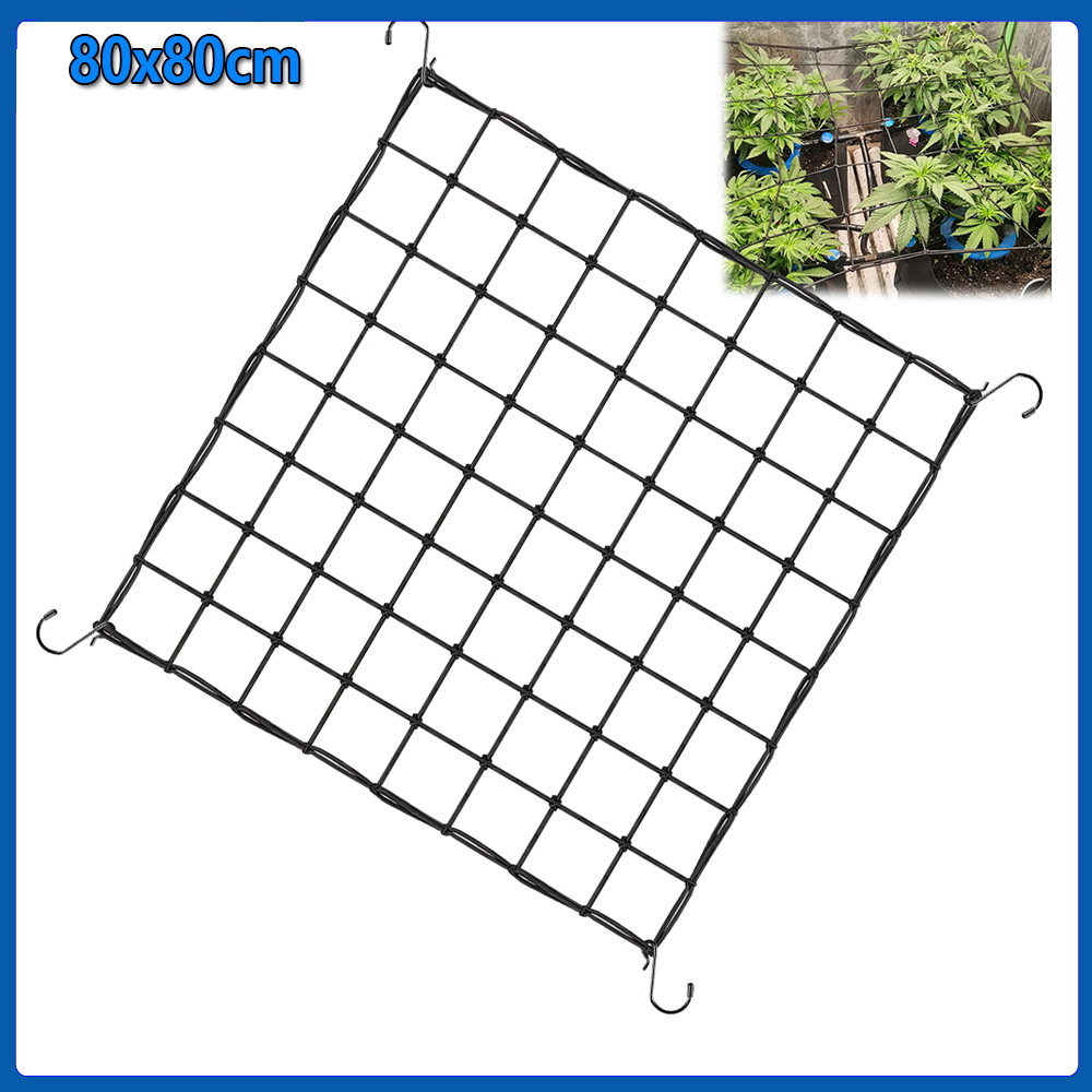 Rede de suporte para plantas para cultivo em estufa rede flexível para suporte para horticultura hidroponia 80x80cm em Oferta na Shopee