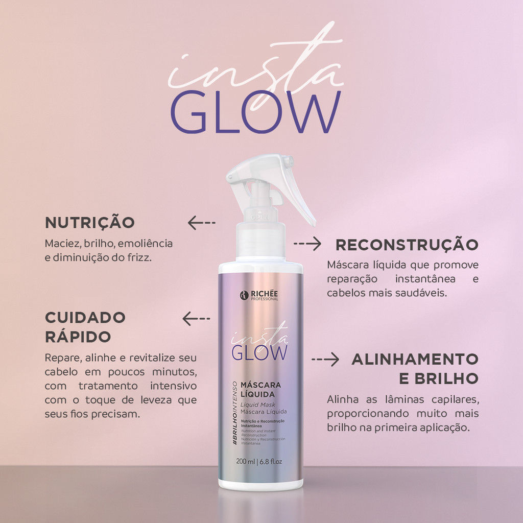 RICHÉE PROFESSIONAL INSTA GLOW MÁSCARA LÍQUIDA – 200ml · foto 2