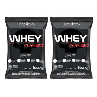Kit 2x Whey Turbo - 907g - Black Skull em Oferta na Shopee