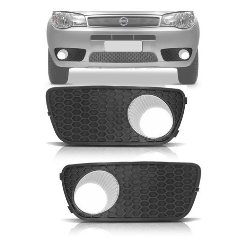 Par Moldura Farol Milha Fiat Palio Siena Celebatrion 04 À 11 em Oferta na Shopee