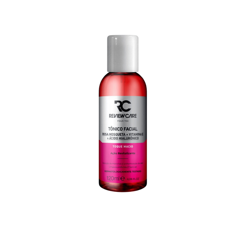 Tônico Facial Efeito Seda Rosa Mosqueta, Aloe Vera e Ácido Hialurônico 120ML Review Care