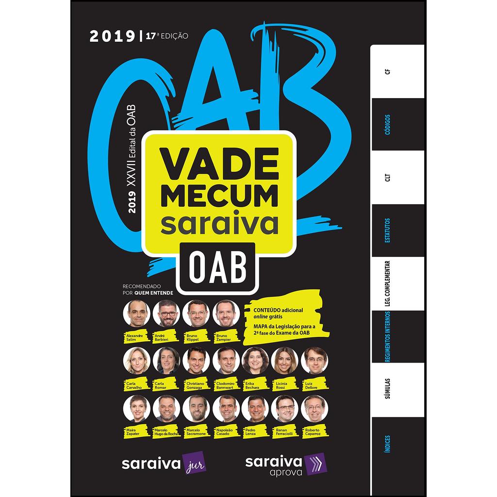Vade Mecum Saraiva Oab. 2019 de Saraiva 6938715
