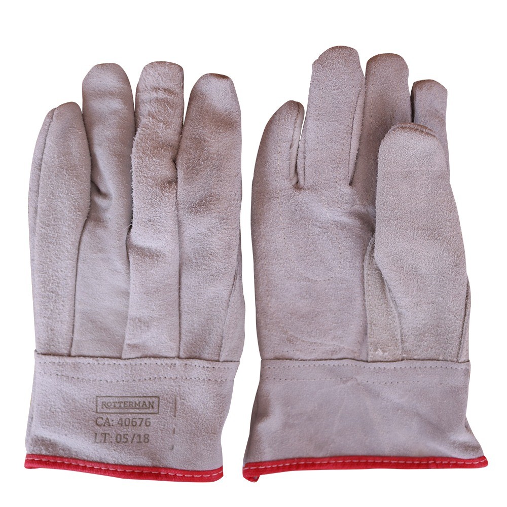 Luva de raspa com reforço 7 cm - RLL-LR-07 - Rotterman em Oferta na Shopee