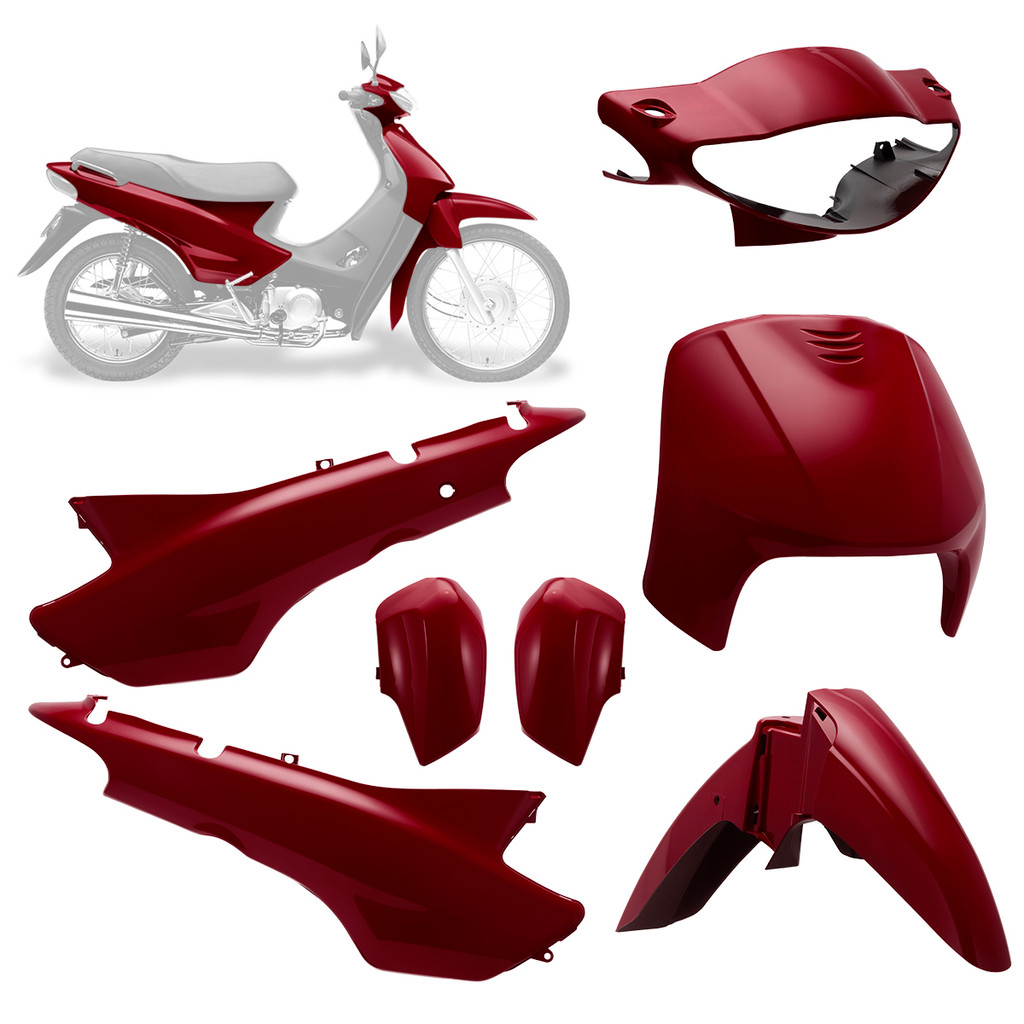 Kit Carenagem 5 Peças Pro Tork Biz 100 1998/05 Oficial