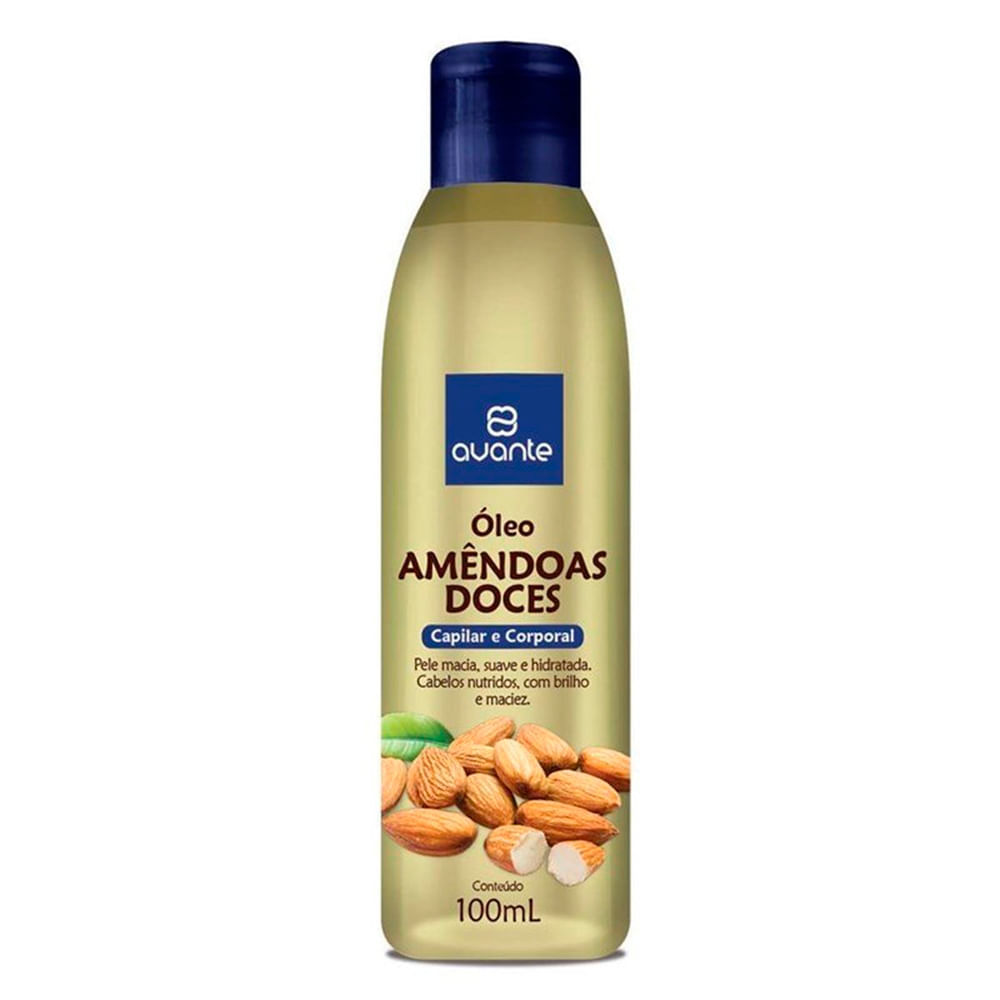 Óleo Amêndoas Doces Avante Capilar e Corporal 100ml em Oferta na Shopee