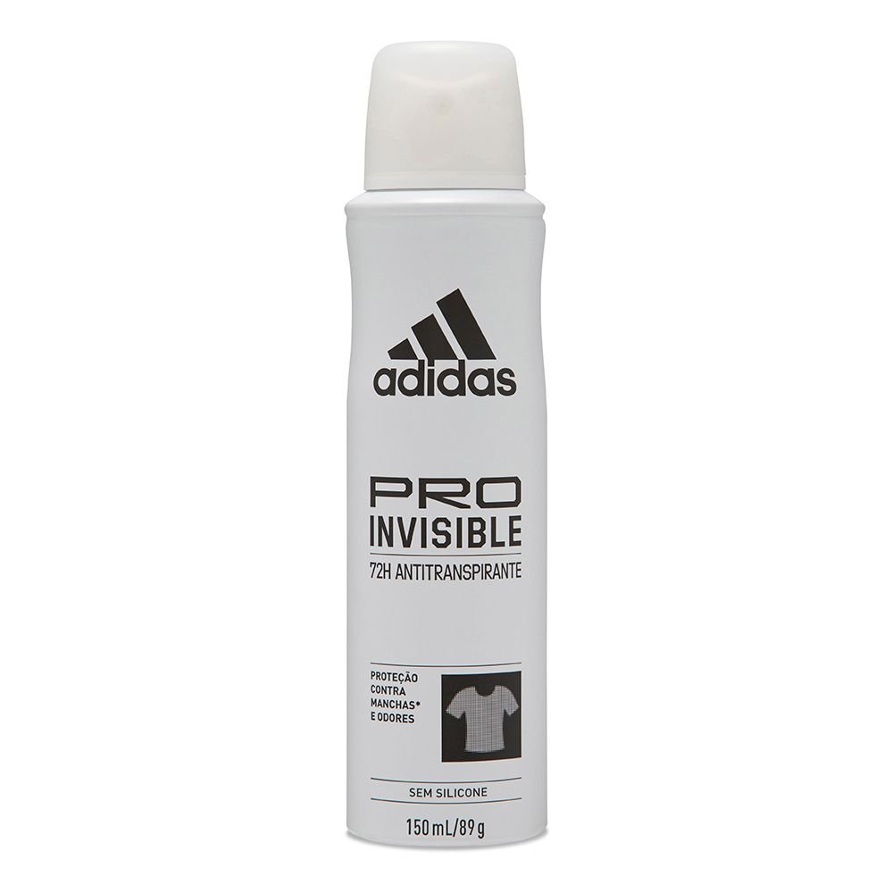Desodorante Aerossol Antitranspirante Adidas Feminino Pro Invisible 150ml em Oferta na Shopee