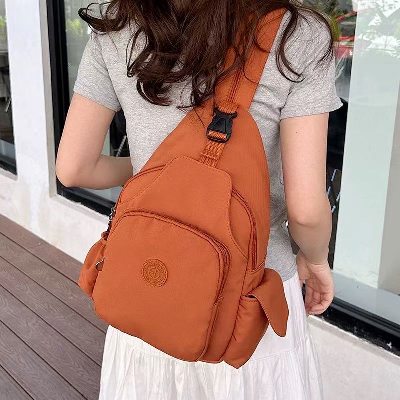 Bolsa De Peito Casual Bolsa De Ombro Unissex Transversal Mochila Multifuncional Nylon X214  JZ em Oferta na Shopee