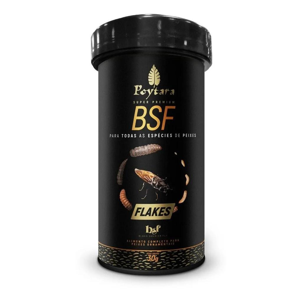 Ração Poytara Bsf Black Soldier Fly Flakes 30g Oferta