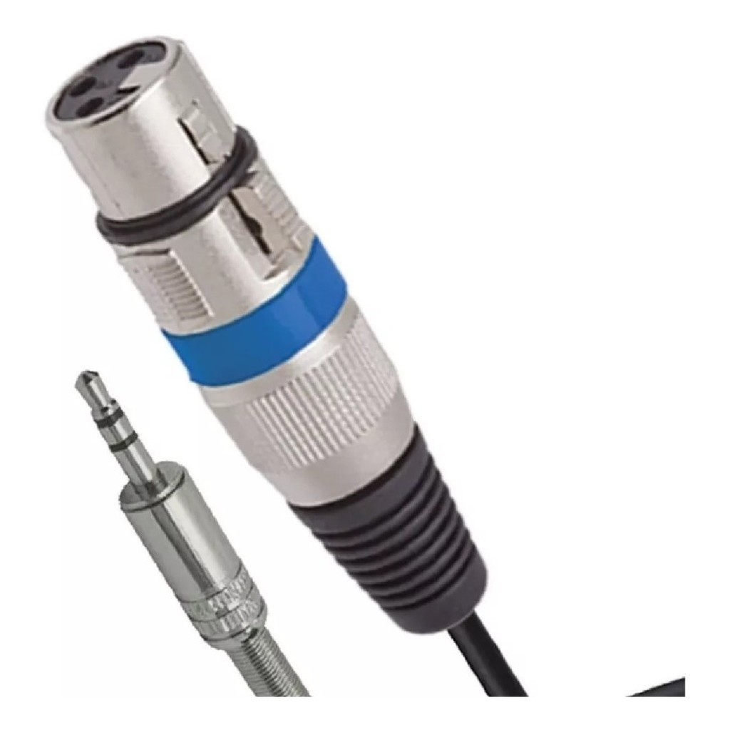 Cabo P2 Stereo - Xlr Canon Fêmea 7 Metros Balanceado Trs