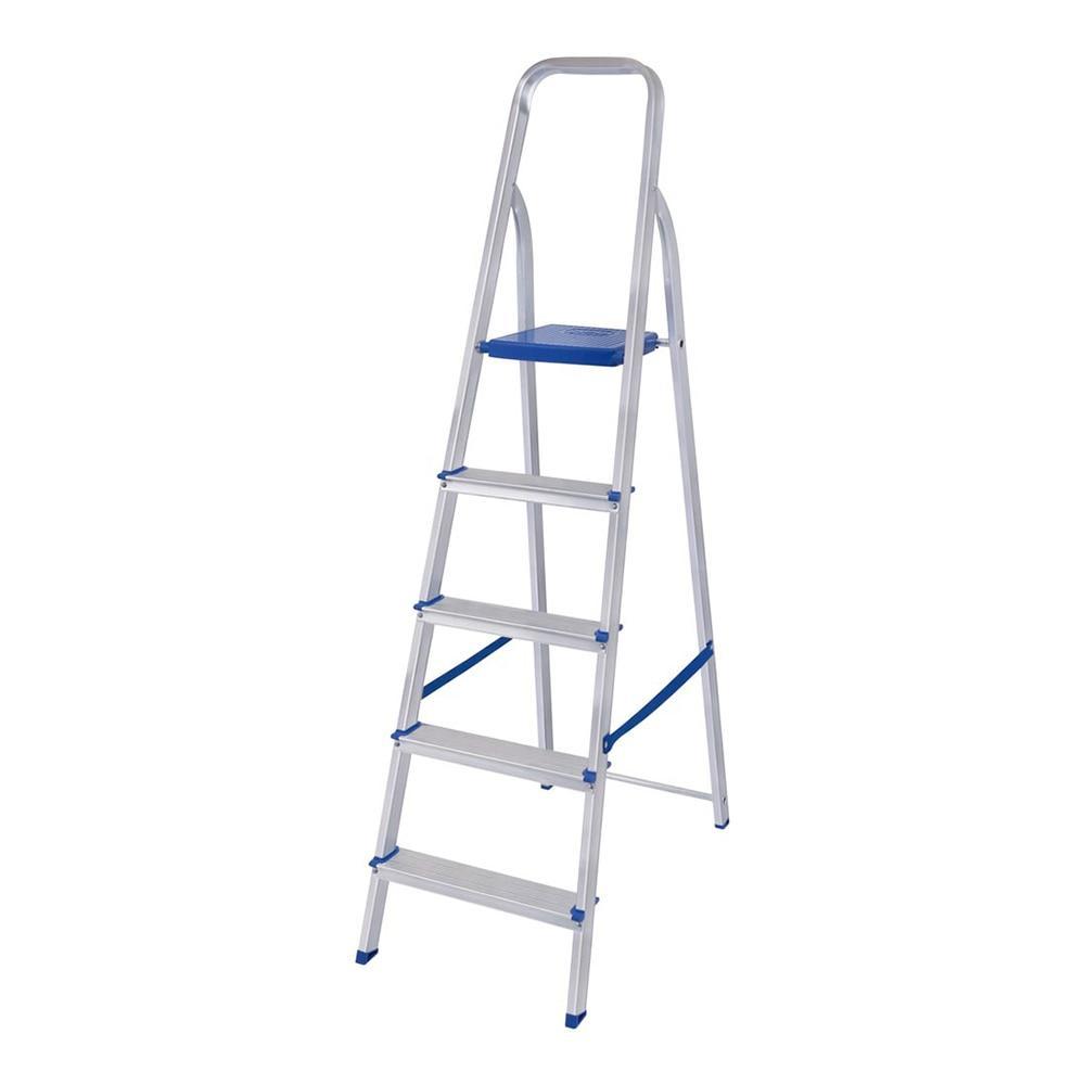 Escada de Alumínio 5 degraus - MOR em Oferta na Shopee
