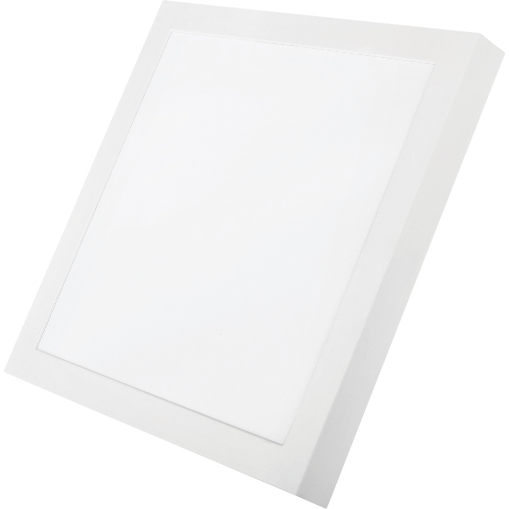 Luminária Painel plafon de led 40x40 embutir/sobrepor quadrado redondo 40x40 32w 36w 42w com reator de Aluminio