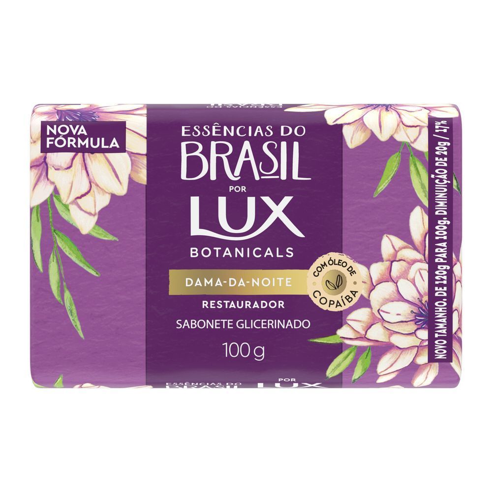 Sabonete Em Barra Lux Essências Do Brasil Dama-Da-Noite 100g