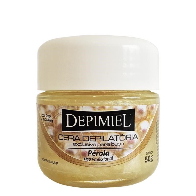 Cera Depilatória Depimiel Pérola 50g em Oferta na Shopee