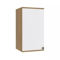 Armário Aéreo Celeste Kappesberg 100% MDF 1 Porta Nogueira/Branco 40cm