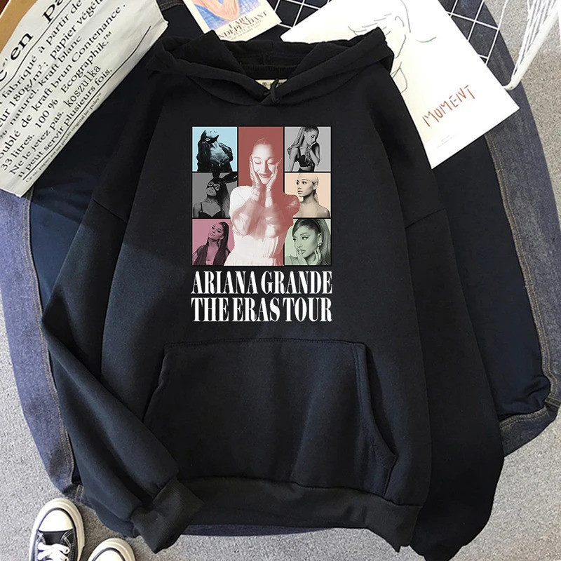 Ariana Grande Eterno Sol Hoodie Solto Vintage Pullovers Moletom Canguru Promoção Envio Rápido