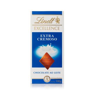 Chocolate Lindt Excellence Extra Cremoso ao Leite com 100g em Oferta na Shopee