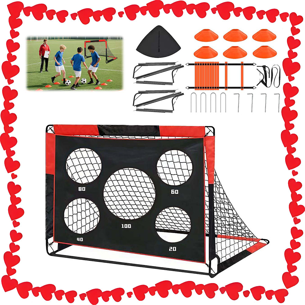 Rede De Futebol Gol Dobrável P/Infantil Portátil, Adequado Para Adolescentes, Meninos E Meninas, 120 x 90 x 90 cm