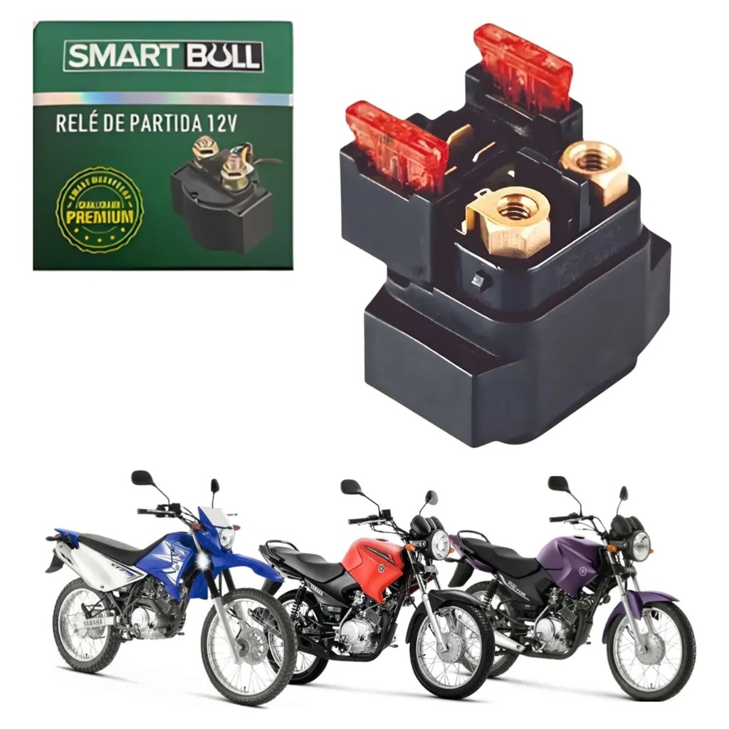 RELÉ DE PARTIDA SMARTFOX YAMAHA YBR 125 2000-2008 XTZ 125 2003-2016 FACTOR 125 2009-2016