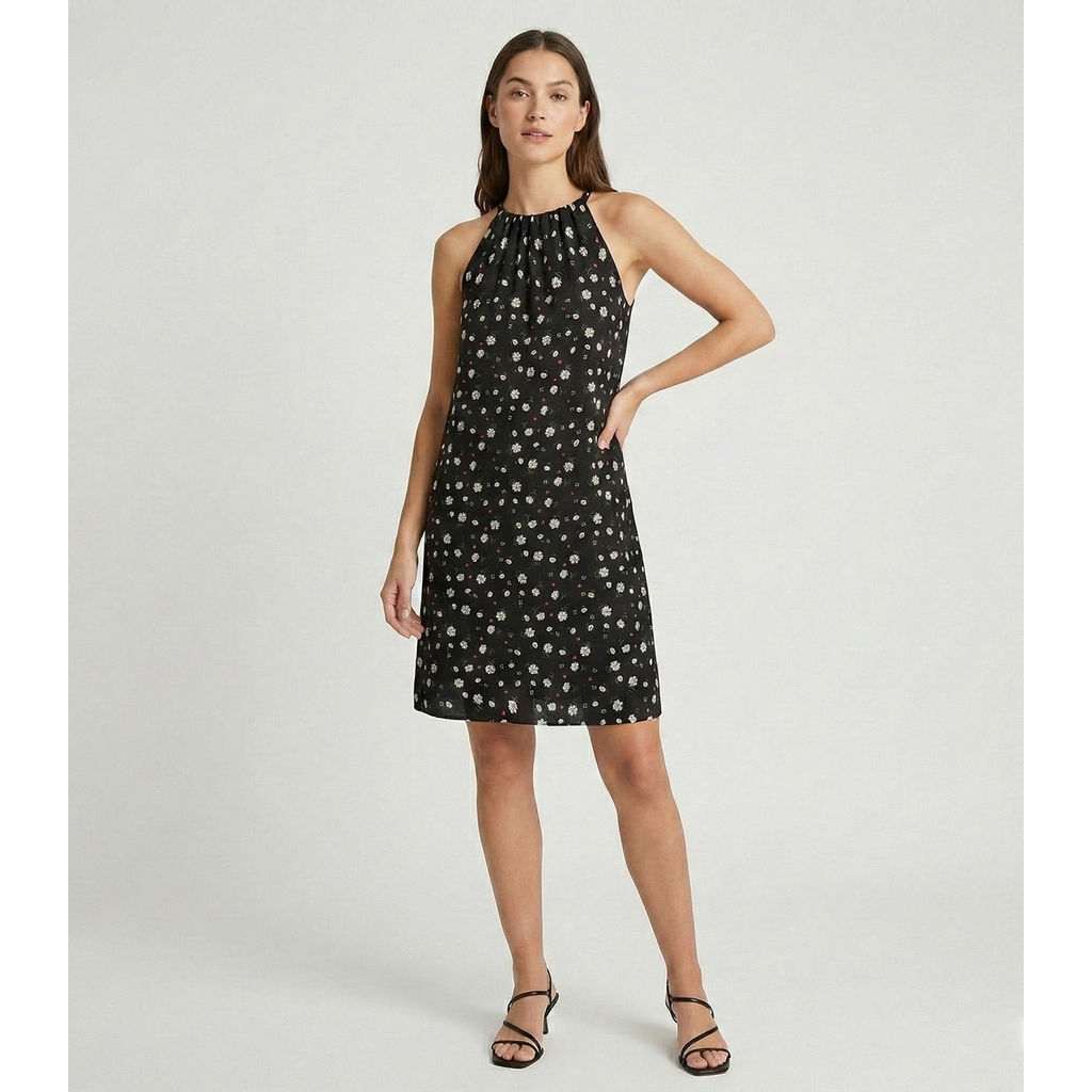 Vestido Curto Feminino Em Viscolinho Select Preto em Oferta na Shopee