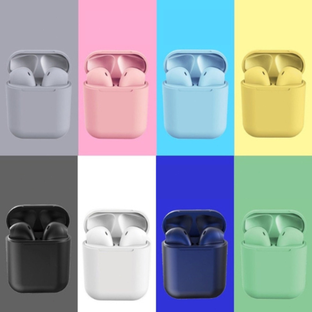 Fones De Ouvido bluetooth Colorido i12 Tws Sem Fio Com Controle De Toque   ming em Oferta na Shopee