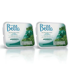 Kit 2 Cera Depilatória Depil Bella Quente Algas com Menta 1000g