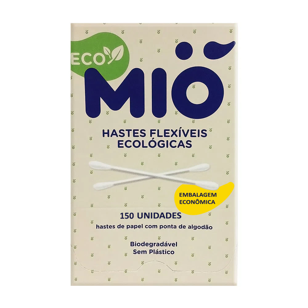 Haste Flexível Mió Ecológica 150 Unidades em Oferta na Shopee