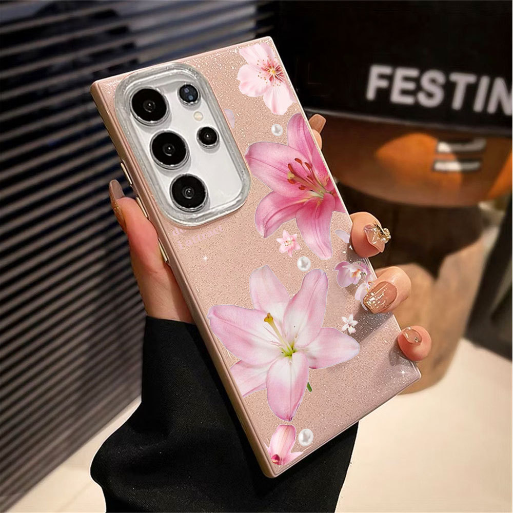 Capa Glitter Para Samsung S26 Ultra S25 S24 Plus S23 FE S22 S21 S20 A17 A07 A06 A15 A16 A56 Eu Não Perseguir Atrair Mole