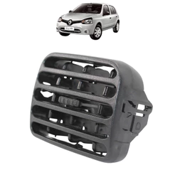 Difusor Ar Central Direito Painel Clio 2000 01 02 03 04 Até 2016 Preto