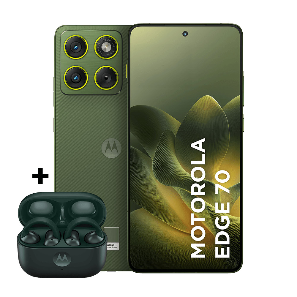 Kit Smartphone Motorola Edge 70 5G 512GB + Fone Bluetooth Moto Buds Loop