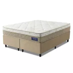 Cama Box Colchão King Molas Ensacadas Euro In Natural Confort 193x203x63cm