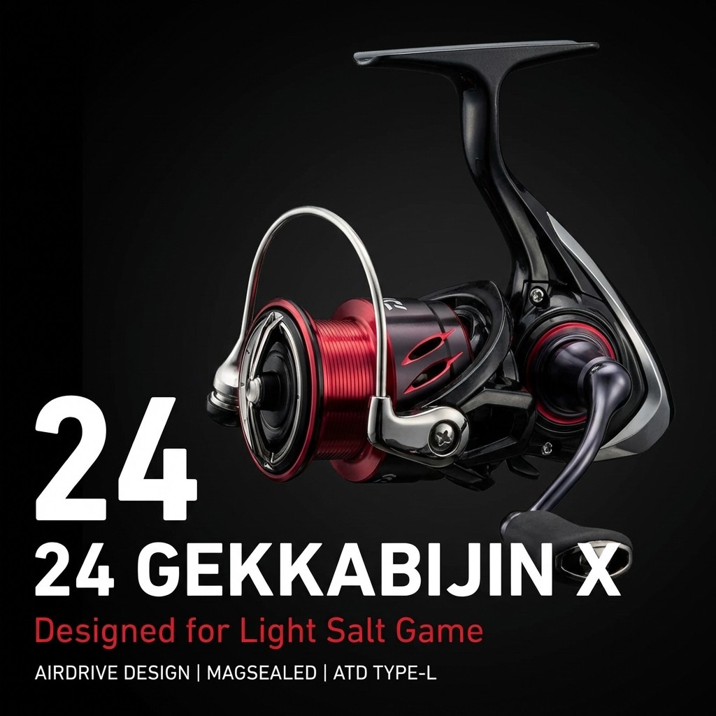 DAIWA Spinning Reel 24 Gekkabijin | Light Salt Game Specialist | AIRDRIVE DESIGN | MAGSEALED